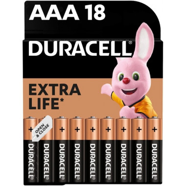 Батарейка DURACELL ААА LR03 MN2400 18 штук